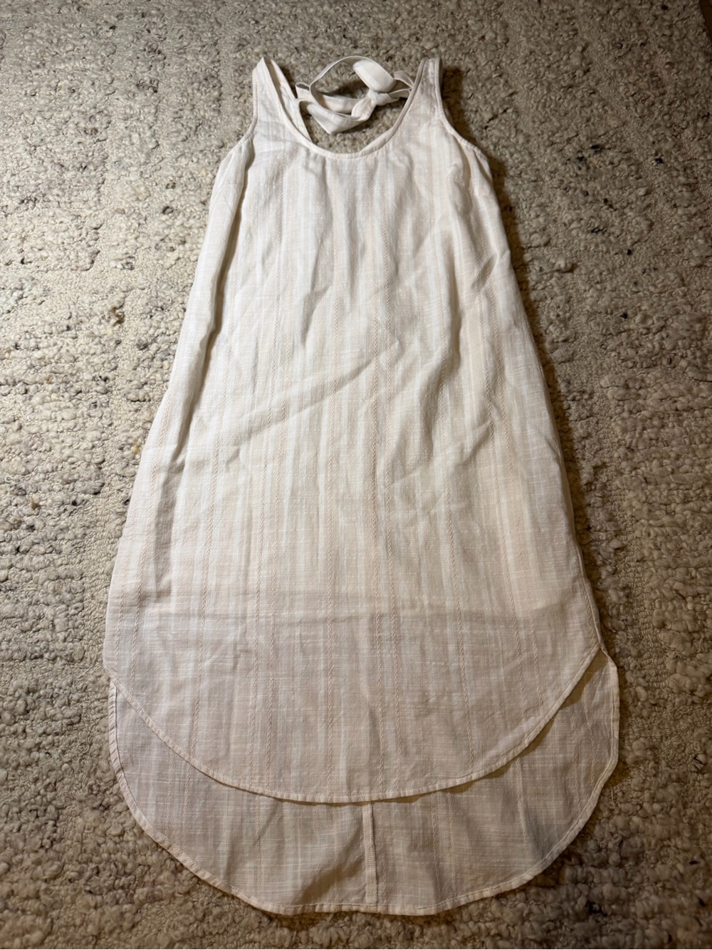cloth & stone Cream and Light pink Layered Hem Sundress